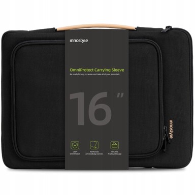 INNOSTYLE OmniProtect vodootporna torba za prijenosno računalo od 15,6–16", crna